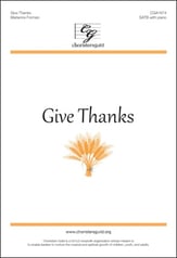 Give Thanks SATB choral sheet music cover